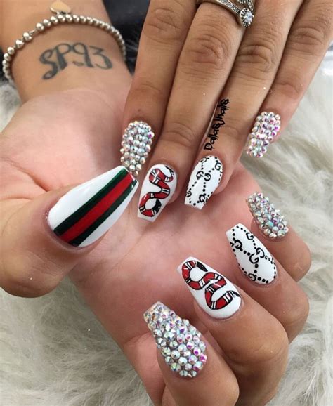 gucci nails 2017|gucci nails with diamonds.